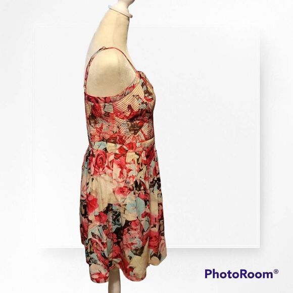 Jessica Simpson Spaghetti Strap Floral Sundress Size Large - Picture 2 of 6